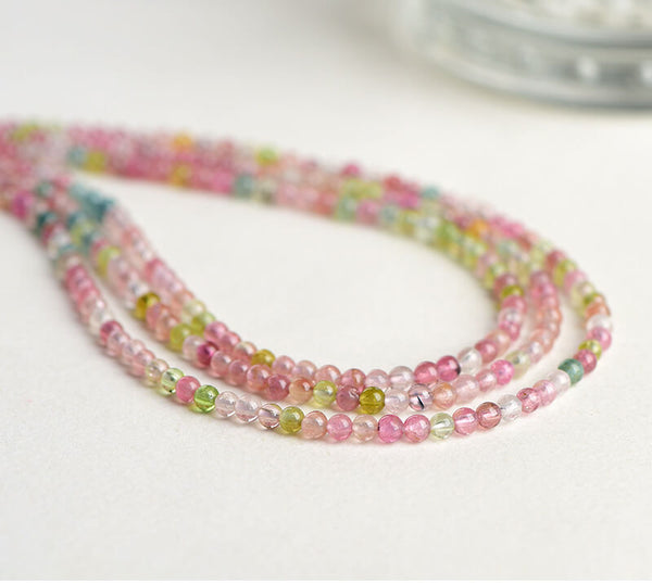 BRIGHT COLOR TOURMALINE(2.5mm, about 150beads)