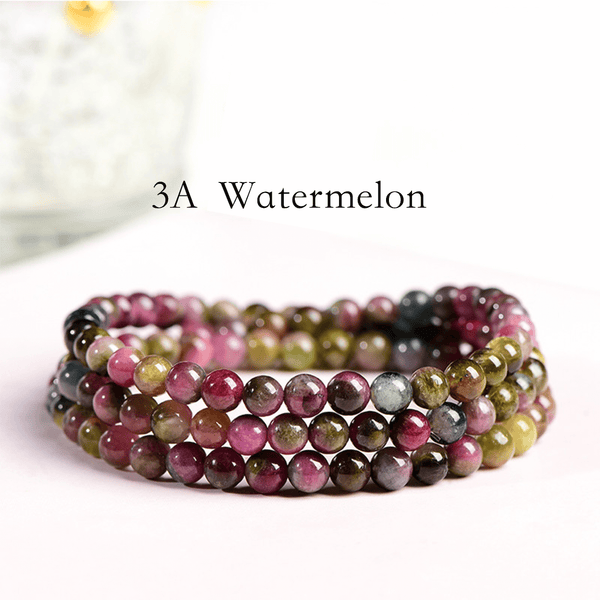 3A WATERMELON TOURMALINE (5-5.5mm, About 98beads)